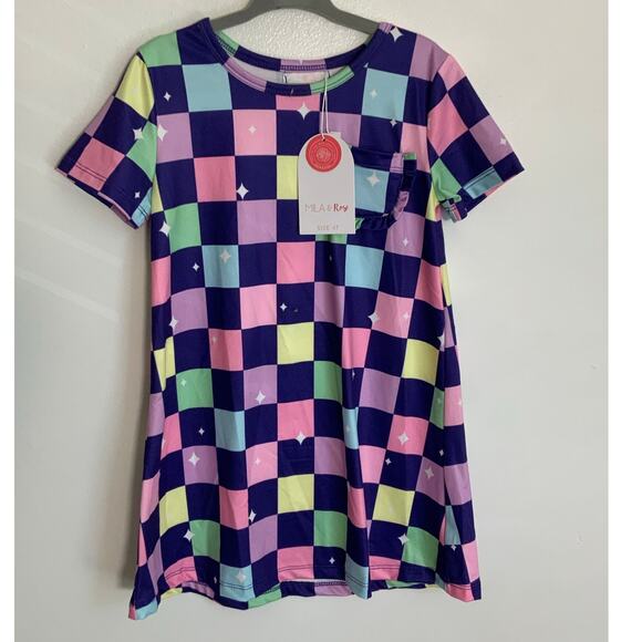 MILA AND ROSE DISCO FLOOR T-SHIRT DRESS NWT SIZE 3T - Picture 3 of 5